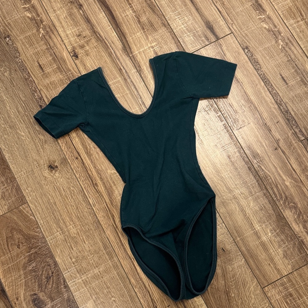 American Apparel Dark Green Bodysuit